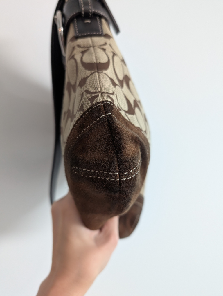 Coach Signature Canvas & Leather Hobo shoulder Bag - photo 5