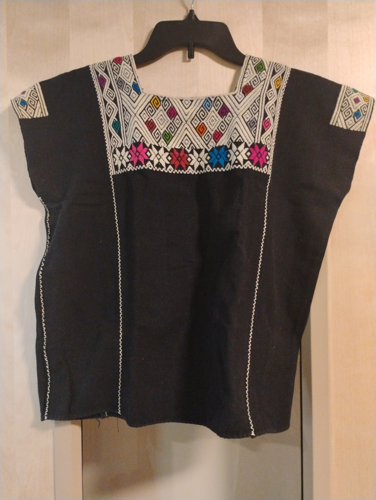 Embroidered Black Blouse - photo 2
