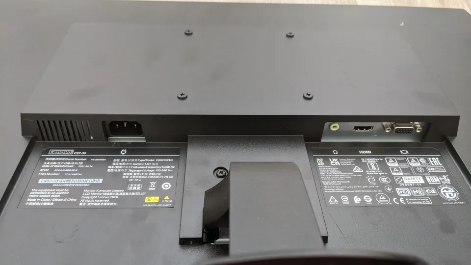 27 Inch Lenovo Flat LED Monitor in perfect working condition image indicator(3)