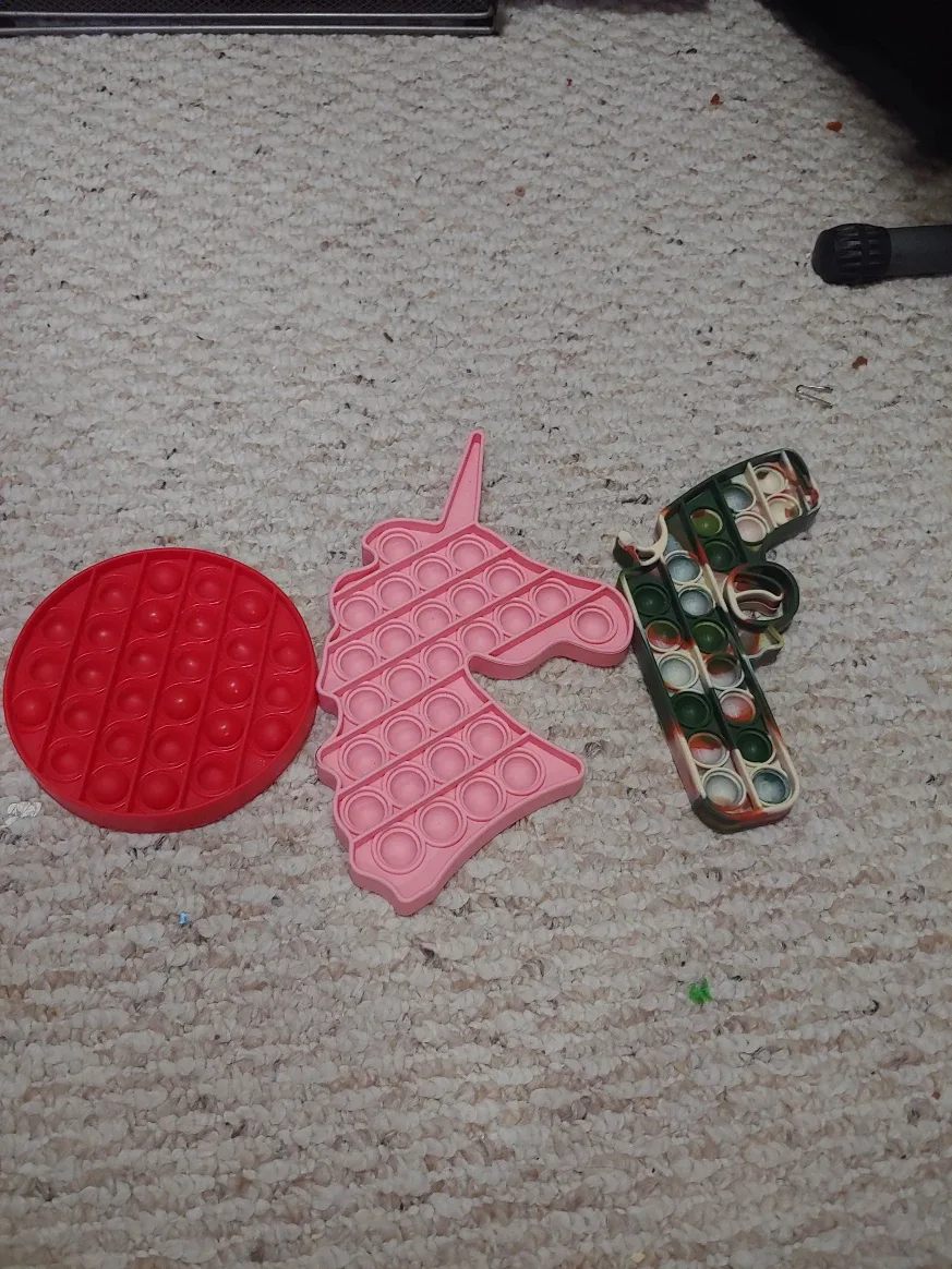 3 pop-its and 2 kennetic sand one blue and one green- $1each thumbnail