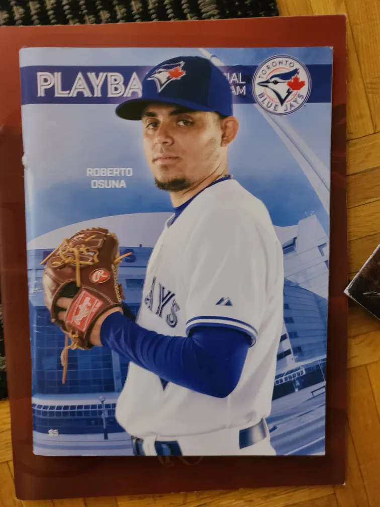 Toronto Blue Jays Roberto Osuna Playball Poster thumbnail