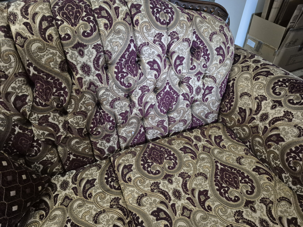 Patterned Loveseat and Sofa - photo 5