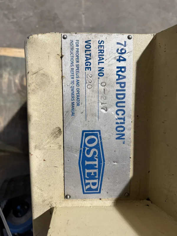 Oster Rapiduction Threading Machine image indicator(3)