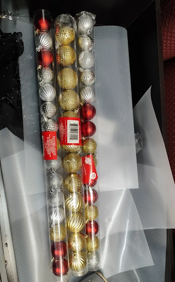Christmas Ornaments - Red, Gold, Silver - total 44 thumbnail