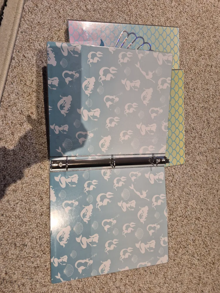 Mermaid Themed 3-Ring Binders image indicator(3)