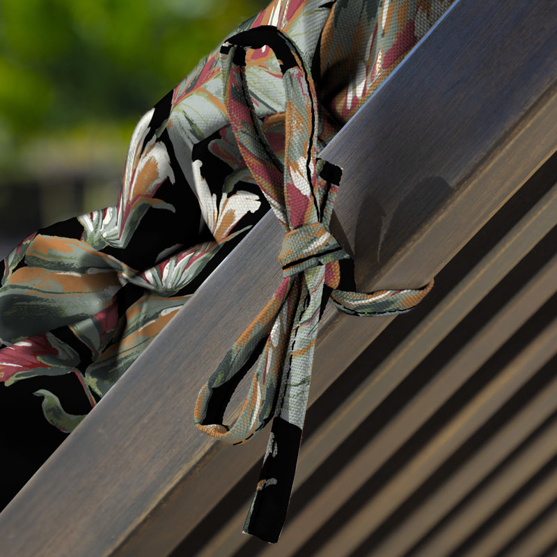 Outdoor Chaise Lounge Cushion - Floral Pattern - photo 3
