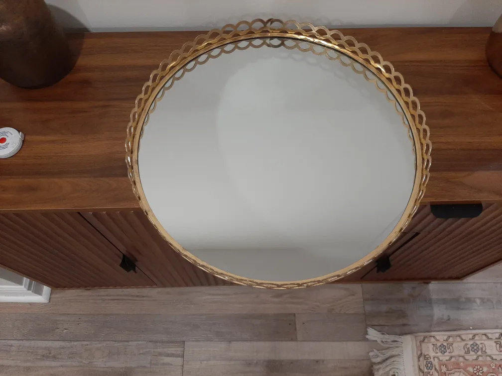 Gold Decorative Round Mirror thumbnail