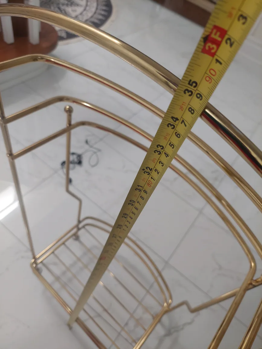 Gold-tone Metal Towel Rack image indicator(7)