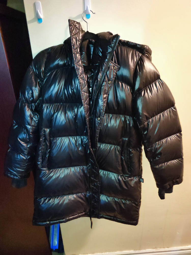 Super Puff Black Puffer Jacket Size L - photo 2