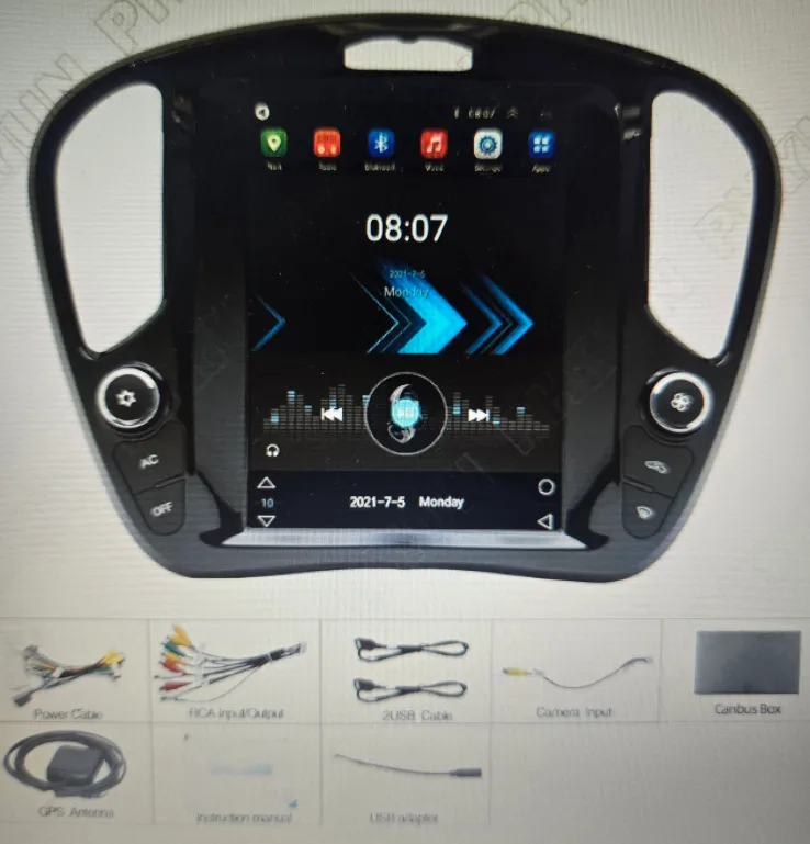 Nissan Juke/Infiniti ESQ Car Stereo Radio image indicator(4)