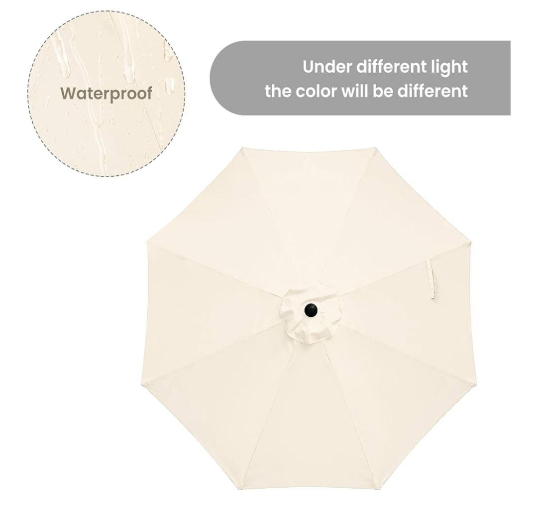 Outdoor Patio Umbrella - Beige - photo 3