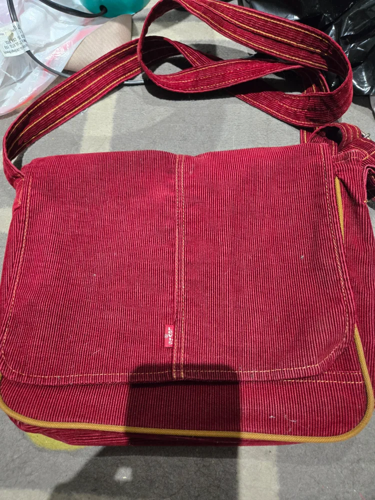 Levi's Corduroy Messenger Bag - Red thumbnail