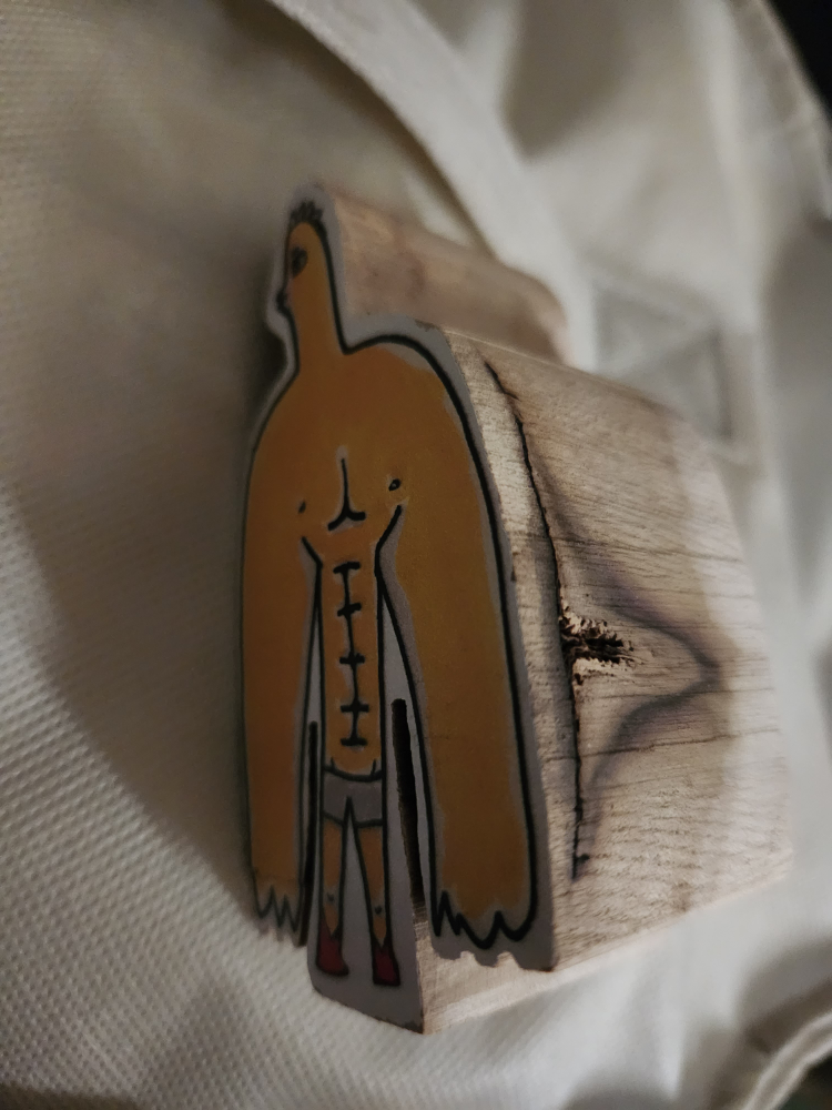 Wooden Block Art Figure - photo 2