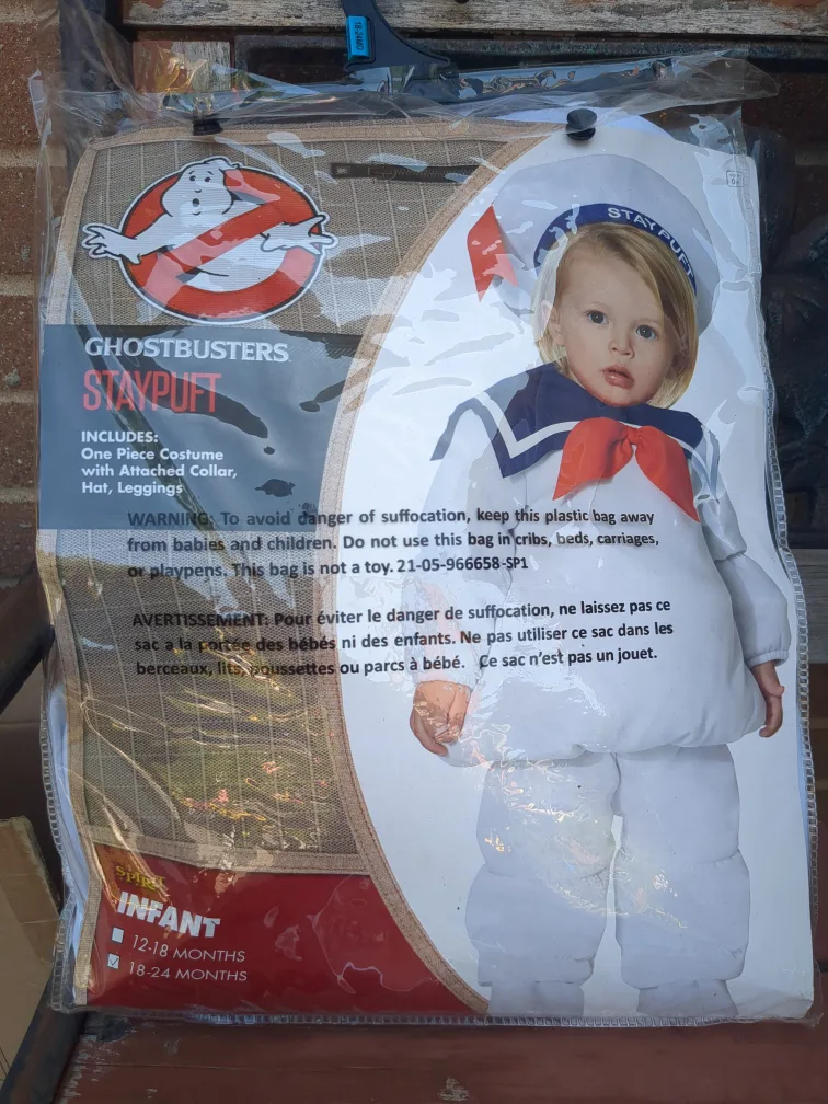 Ghostbusters Stay Puft Infant Costume (18-24 Months) thumbnail