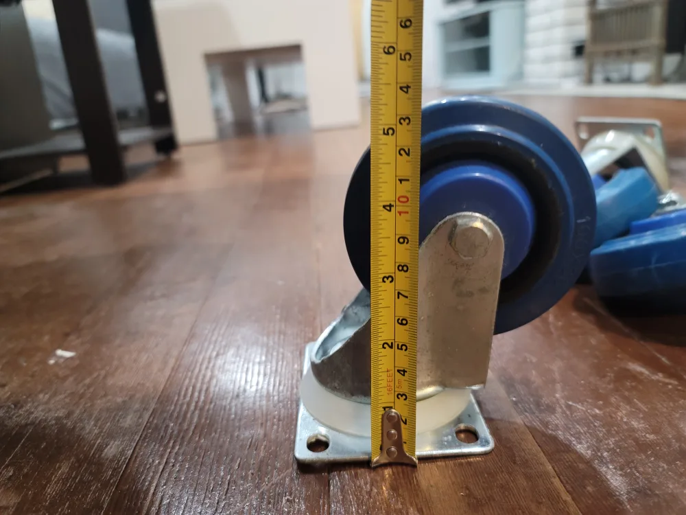 Set of 3 Blue Swivel Casters image indicator(4)