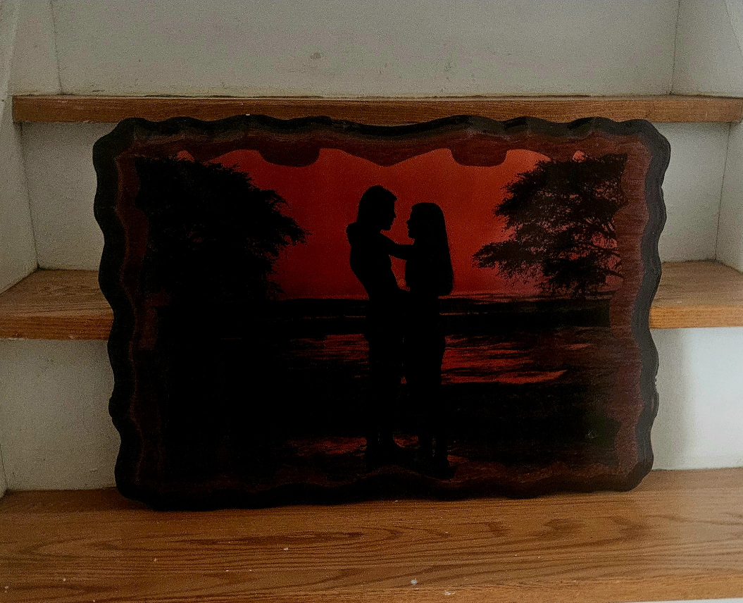 Vintage Print on decotative Wood Slab - photo 3