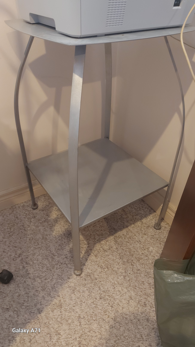 Silver Metal Plant Stand