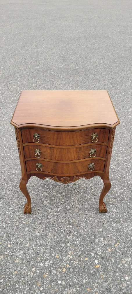 Antique 3 Drawer Side Table image indicator(5)