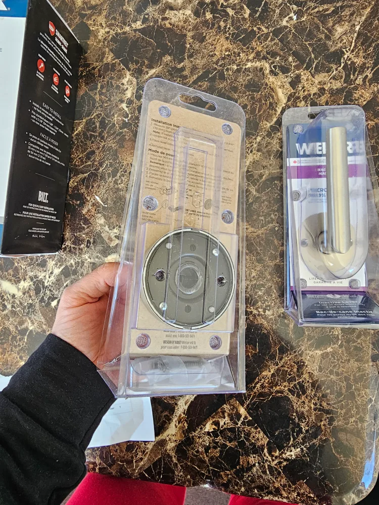 Weiser Milan Satin Nickel Door Handle, Reversible Half Dummy.. image indicator(10)