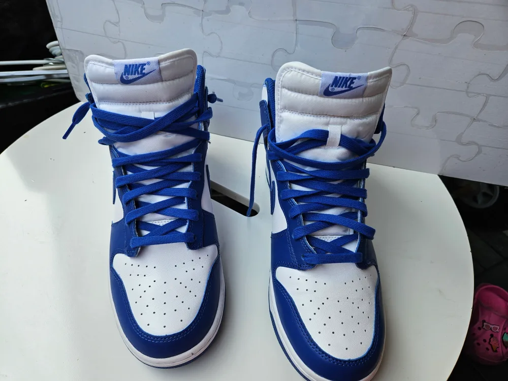 Nike Dunk High Blue/White Shoes (Size 12) image indicator(3)
