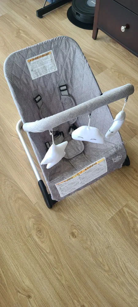 Baby Joy Baby Bouncer - Grey thumbnail