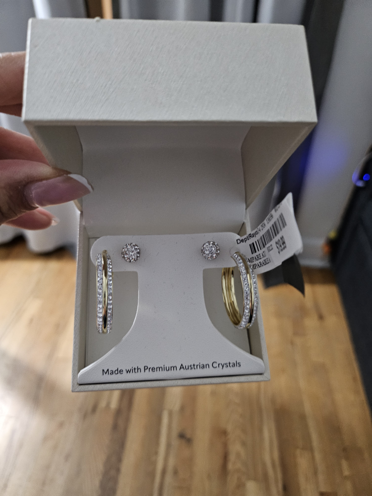 Paire de boucles d'oreilles neuves a.n.a James - photo 2