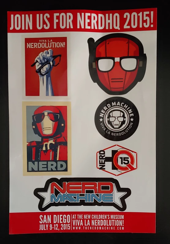 Nerd HQ stickers