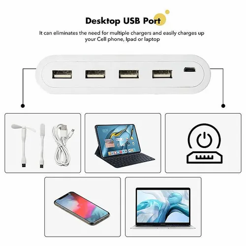 Laptop Table - with USB ports with a light and fan - photo 3