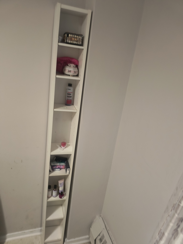 Tall White Bathroom Shelf - photo 2