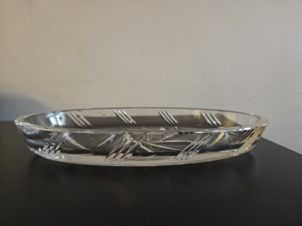 Crystal Glass Oval Serving Dish - photo 2