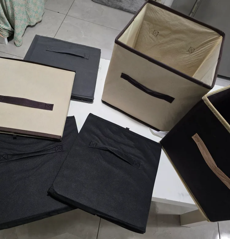 Fabric Storage Bins  set of 6 thumbnail