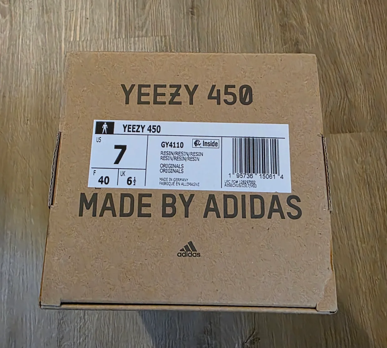 Adidas Yeezy 450 Resin US 7 thumbnail