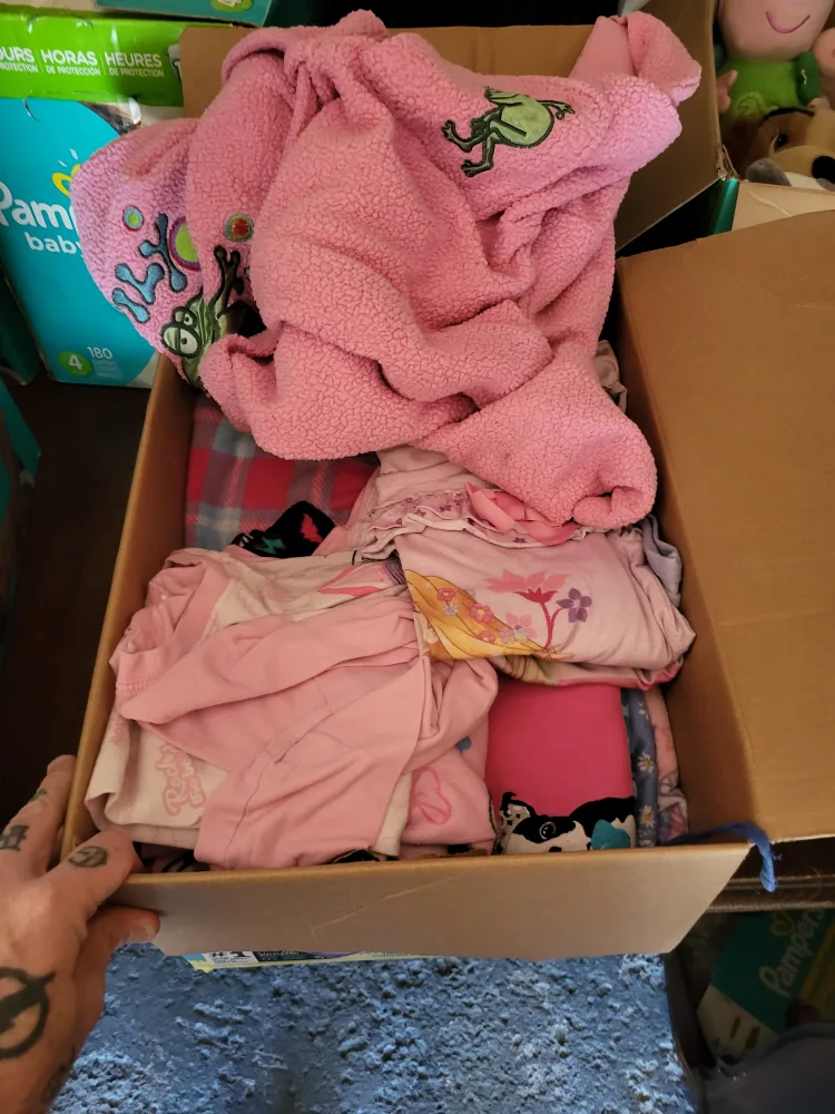 Box of Assorted Kids Clothing image indicator(4)