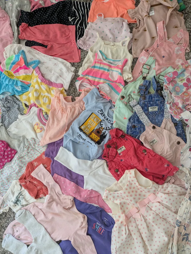 More than 60 pieces 6 months Baby Clothes Bundle image indicator(5)