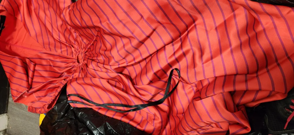 Vero Moda Orange Striped Dress thumbnail