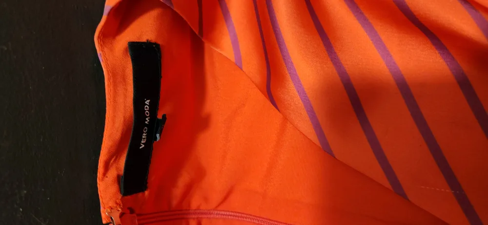 Vero Moda Orange Striped Dress image indicator(2)