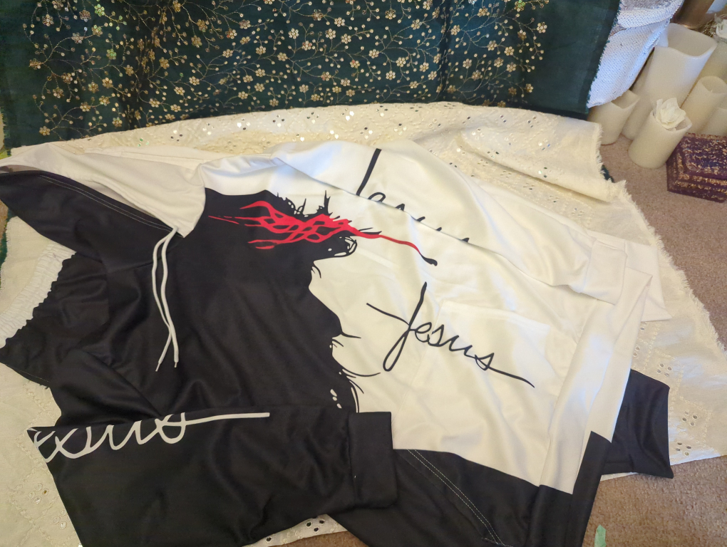 Jesus Graphic Jogger Pants set - photo 2