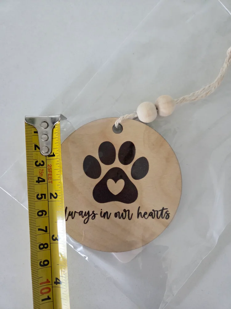 Wooden Paw Print Ornament image indicator(2)