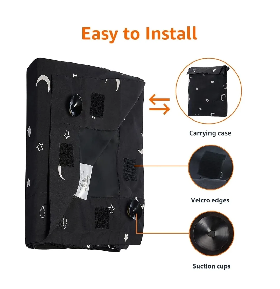 Portable Blackout Blind w/ Suction Cups (almost new!) image indicator(3)