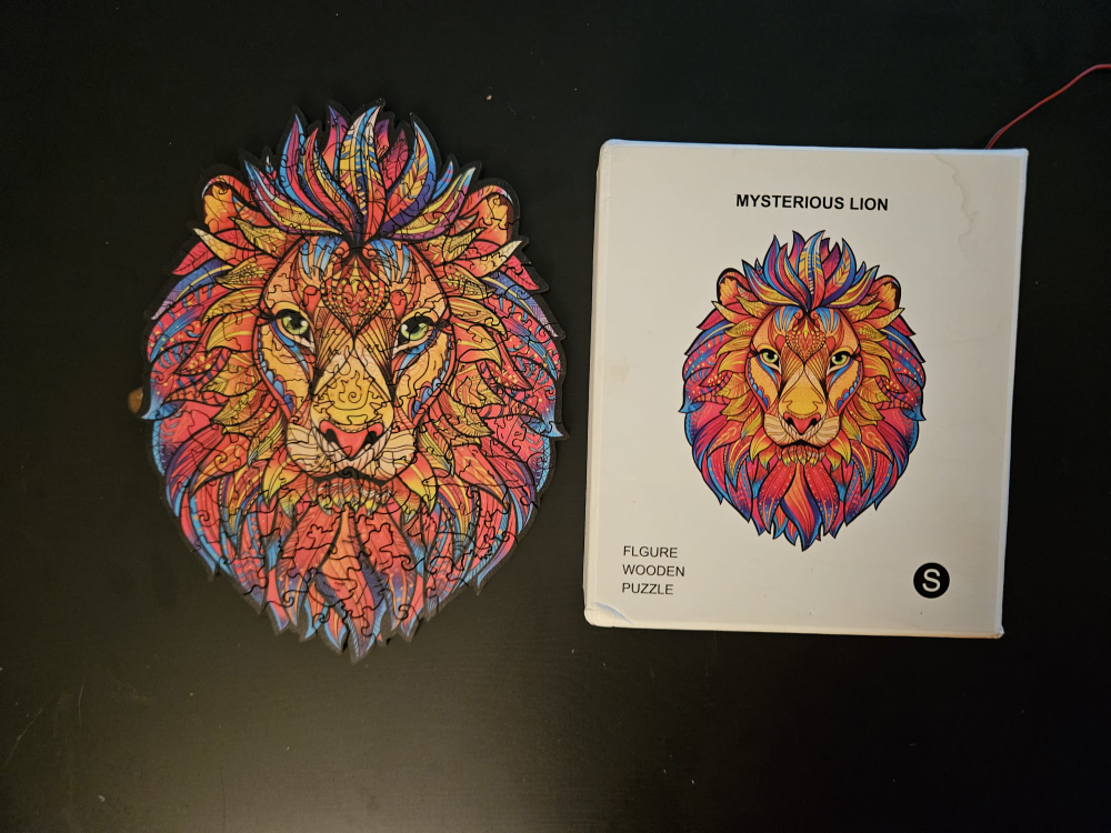 Wooden Lion puzzle