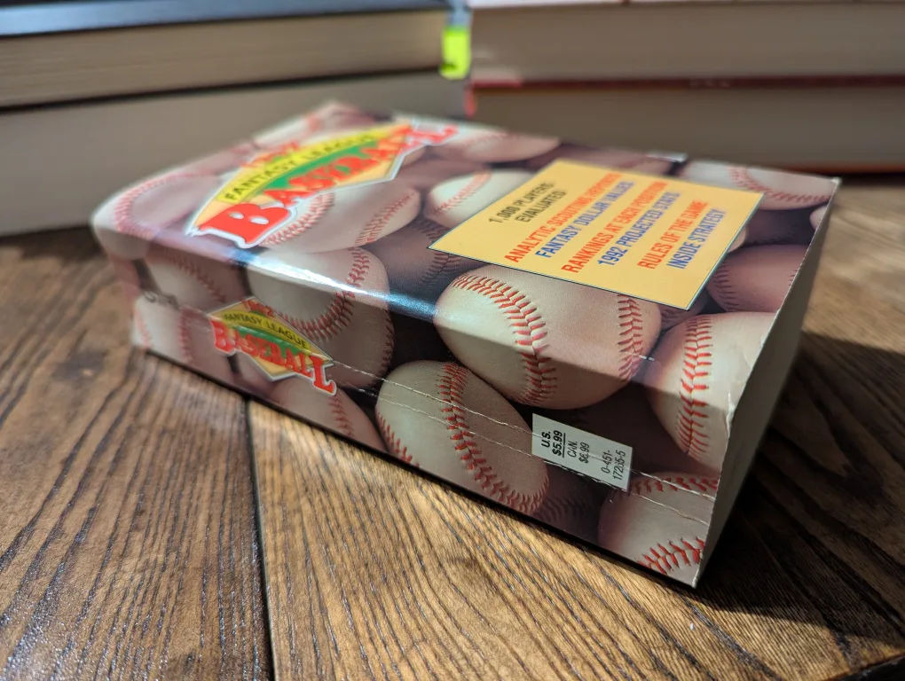 1992 Fantasy League Baseball Book image indicator(2)