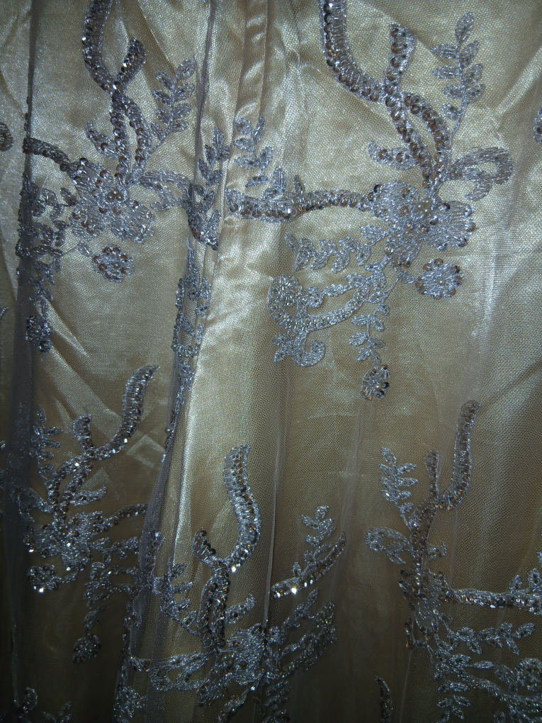 Golden Beaded Party Long Skirt (Handmade) - photo 4