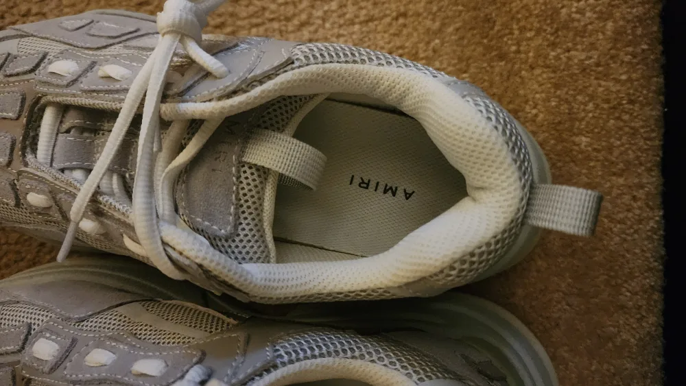 Amiri Off-White Bone Runner Sneakers   Brand New image indicator(2)