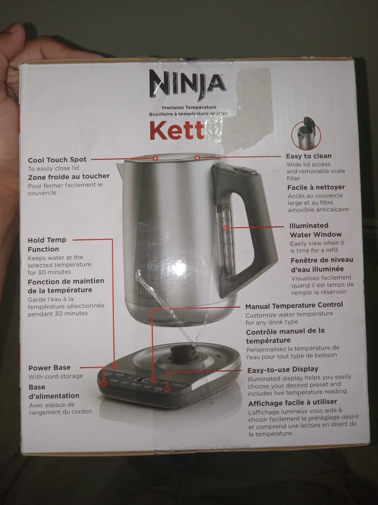 Ninja Precision Temperature Kettle - Like New! image indicator(3)