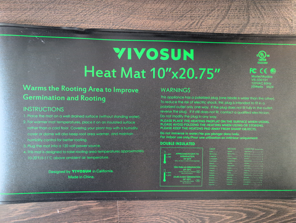 Seedling/Reptile Heat Mat  *brand new