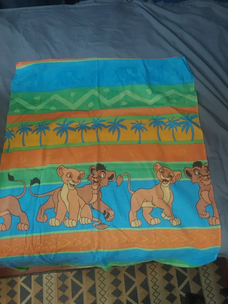 Lion King Twin Size Childrens Top Sheet thumbnail