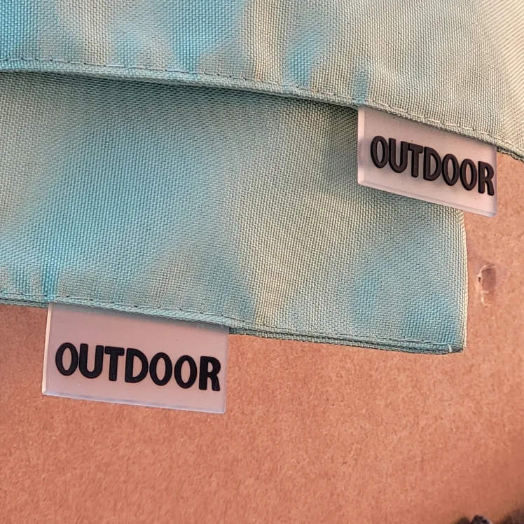 2 OUTDOOR Pillow Covers, Mint Green zippered -used for staging image indicator(2)