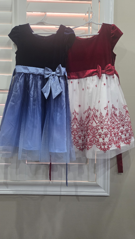 Girls' Velvet Dresses - Size 8 - photo 2