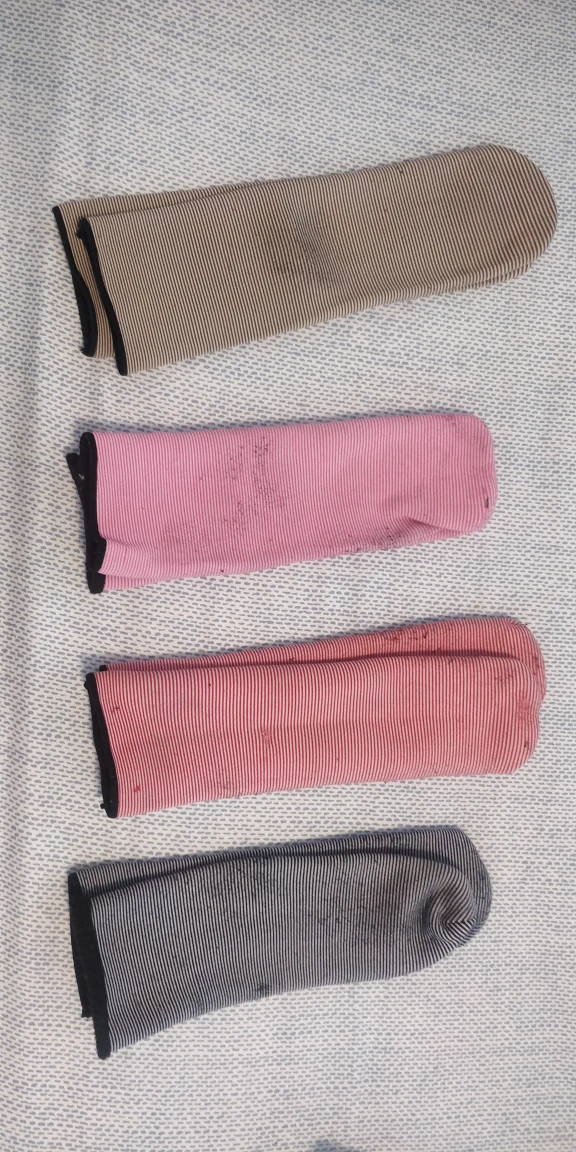 4 pair of Winter Socks - Striped, Assorted Colours