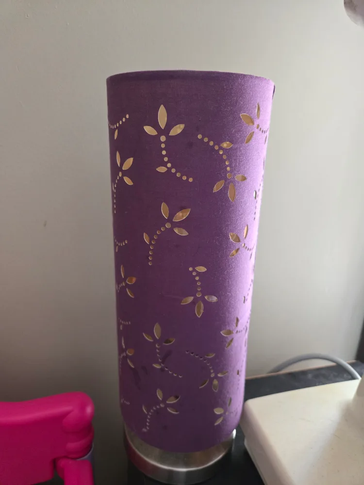 Purple Floral Cutout Lamp thumbnail